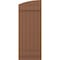 Ekena Millwork Americraft 6-Board (2 Batten) Wood Joined Board-n-Batten Shutters w/Ellipt Top, ARW101BE621X77BTH, PR ARW101BE621X77BTH - alternate 5